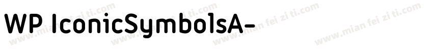 WP IconicSymbolsA字体转换